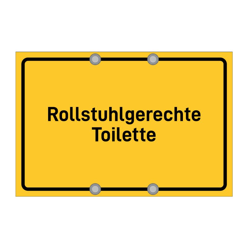 Rollstuhlgerechte Toilette