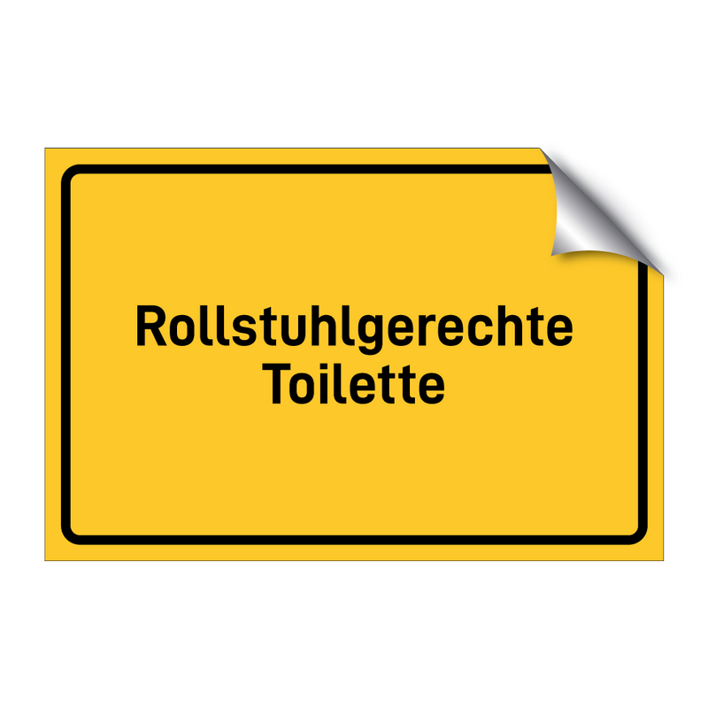 Rollstuhlgerechte Toilette