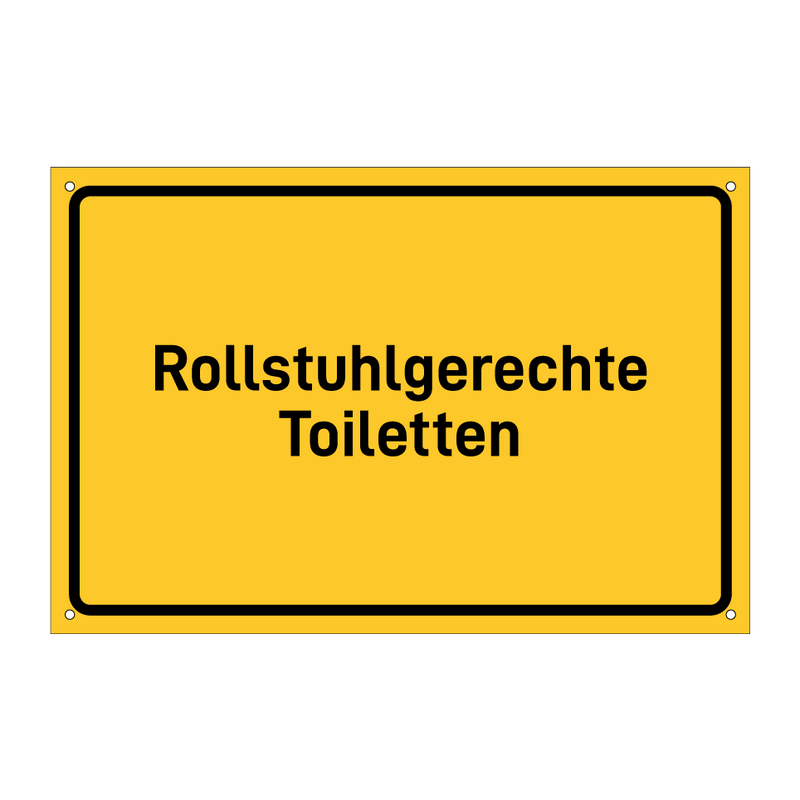 Rollstuhlgerechte Toiletten