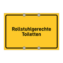 Rollstuhlgerechte Toiletten