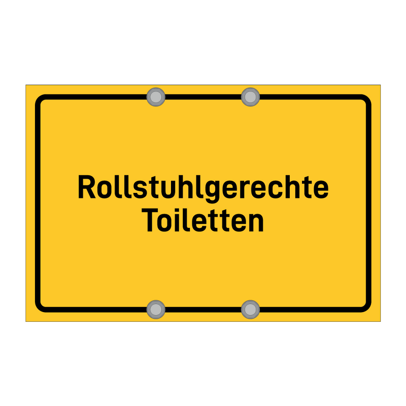 Rollstuhlgerechte Toiletten