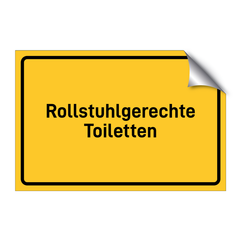 Rollstuhlgerechte Toiletten