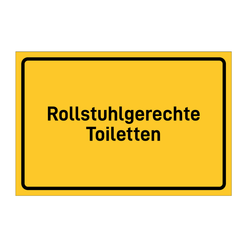 Rollstuhlgerechte Toiletten