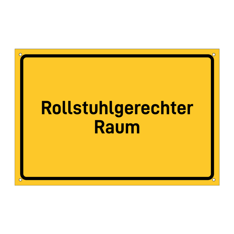Rollstuhlgerechter Raum