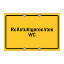 Rollstuhlgerechtes WC
