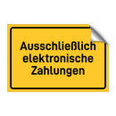 Ausschließlich elektronische Zahlungen & Ausschließlich elektronische Zahlungen
