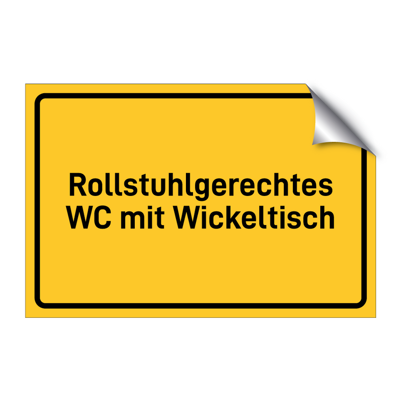 Rollstuhlgerechtes WC mit Wickeltisch