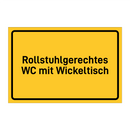 Rollstuhlgerechtes WC mit Wickeltisch
