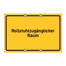 Rollstuhlzugänglicher Raum