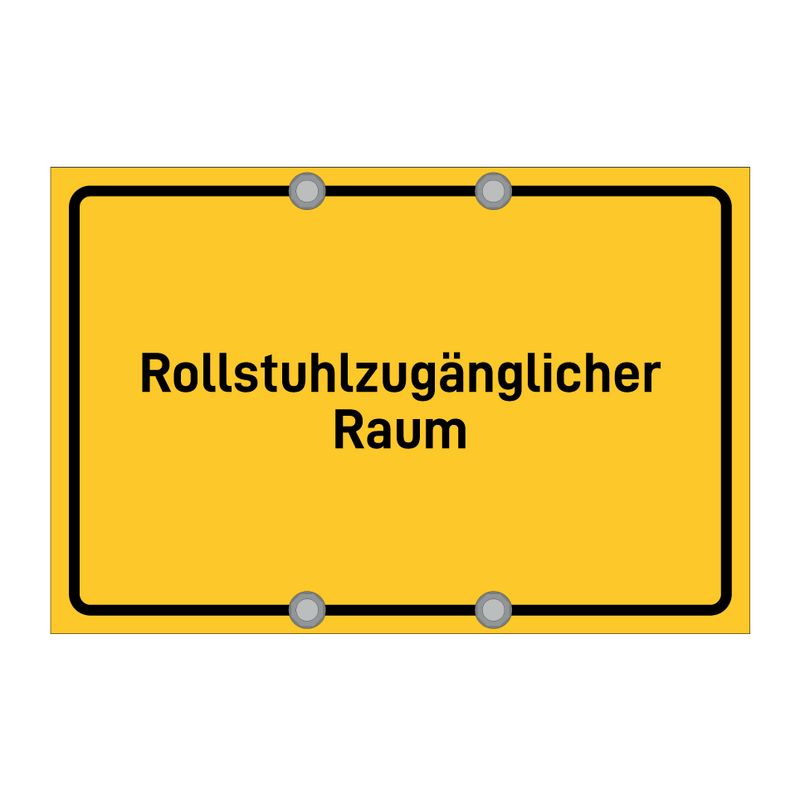 Rollstuhlzugänglicher Raum