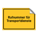 Rufnummer für Transportdienste