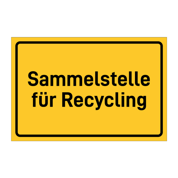 Sammelstelle für Recycling