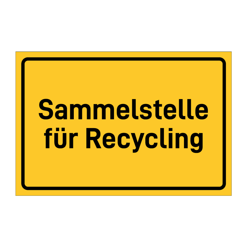 Sammelstelle für Recycling
