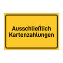 Ausschließlich Kartenzahlungen & Ausschließlich Kartenzahlungen & Ausschließlich Kartenzahlungen