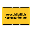 Ausschließlich Kartenzahlungen & Ausschließlich Kartenzahlungen & Ausschließlich Kartenzahlungen