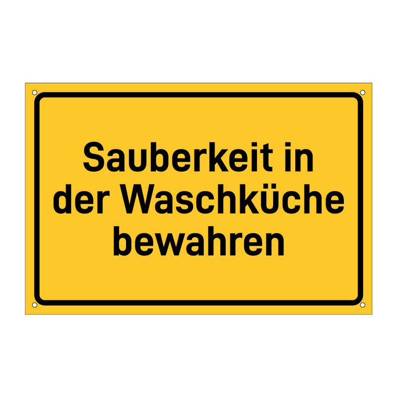 Sauberkeit in der Waschküche bewahren