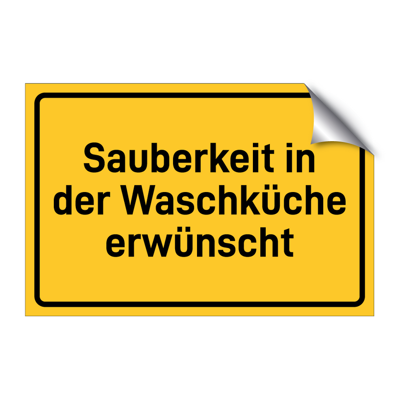 Sauberkeit in der Waschküche erwünscht