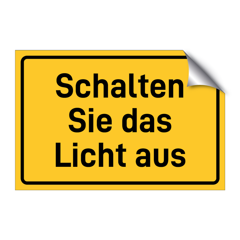 Schalten Sie das Licht aus