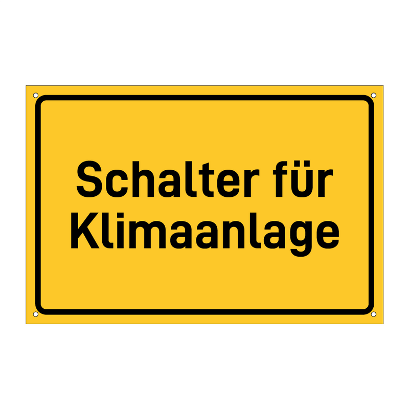 Schalter für Klimaanlage