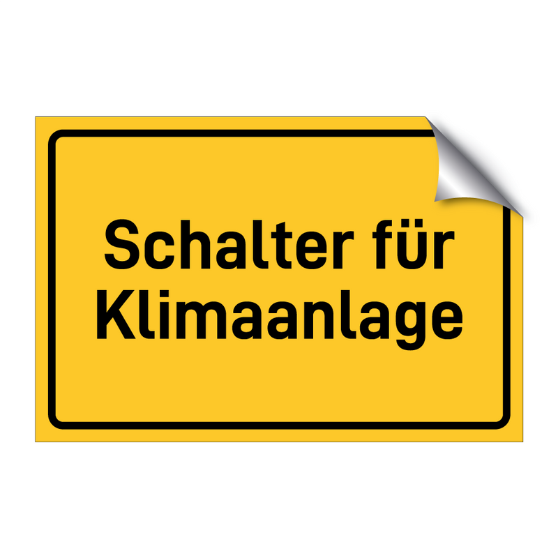 Schalter für Klimaanlage
