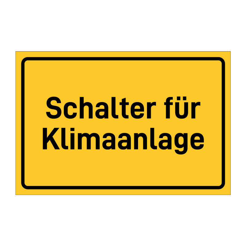 Schalter für Klimaanlage