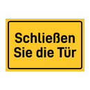 Schließen Sie die Tür