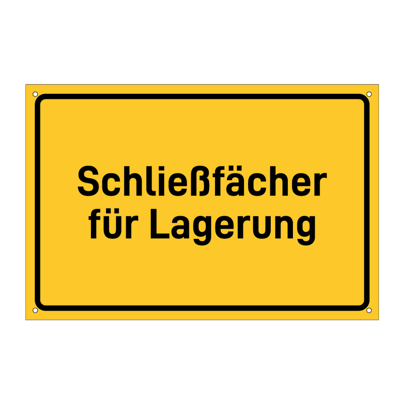 Schließfächer für Lagerung