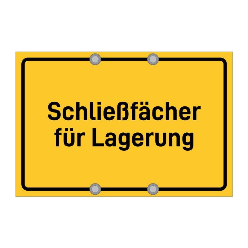Schließfächer für Lagerung