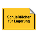 Schließfächer für Lagerung