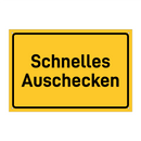 Schnelles Auschecken