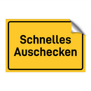 Schnelles Auschecken