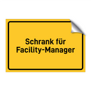 Schrank für Facility-Manager