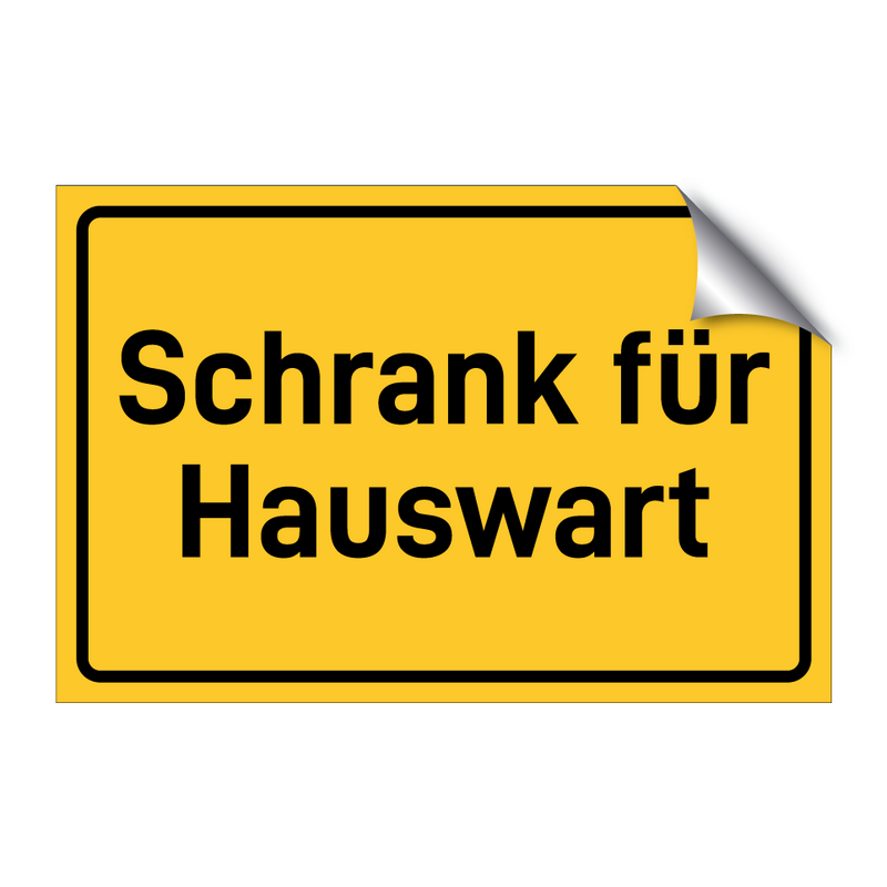 Schrank für Hauswart