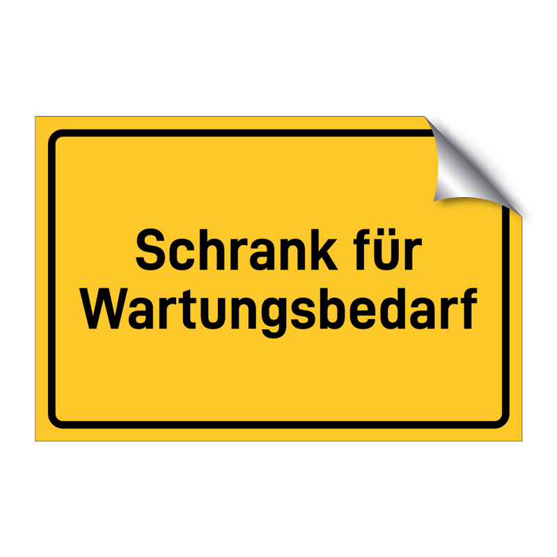 Schrank für Wartungsbedarf