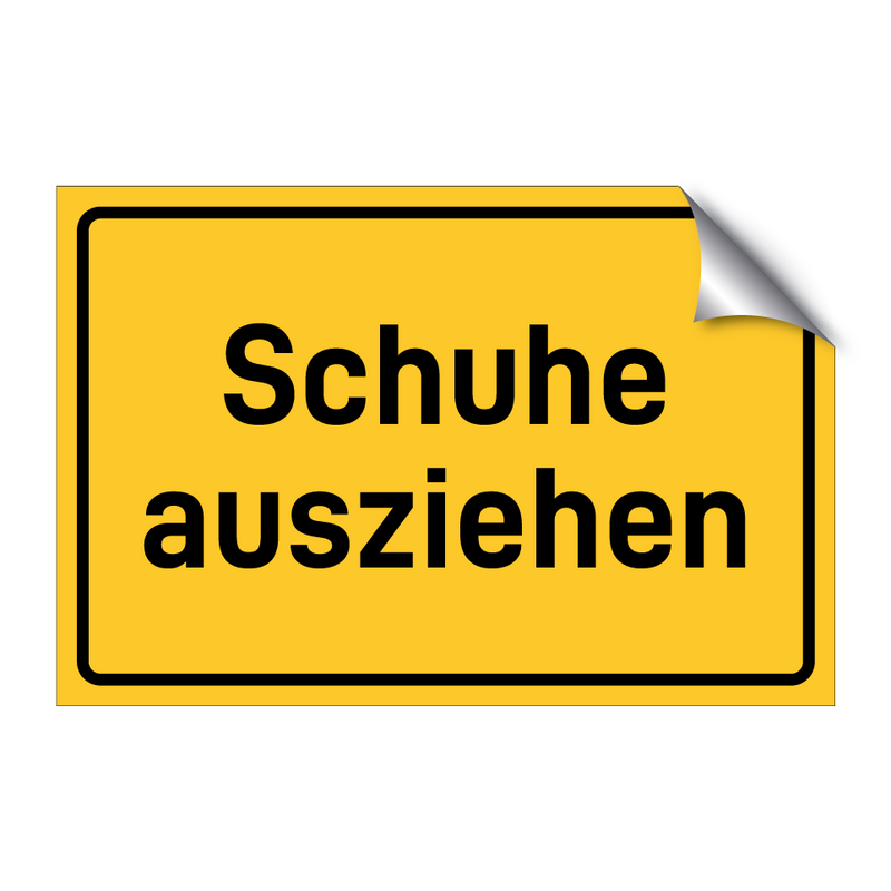 Schuhe ausziehen