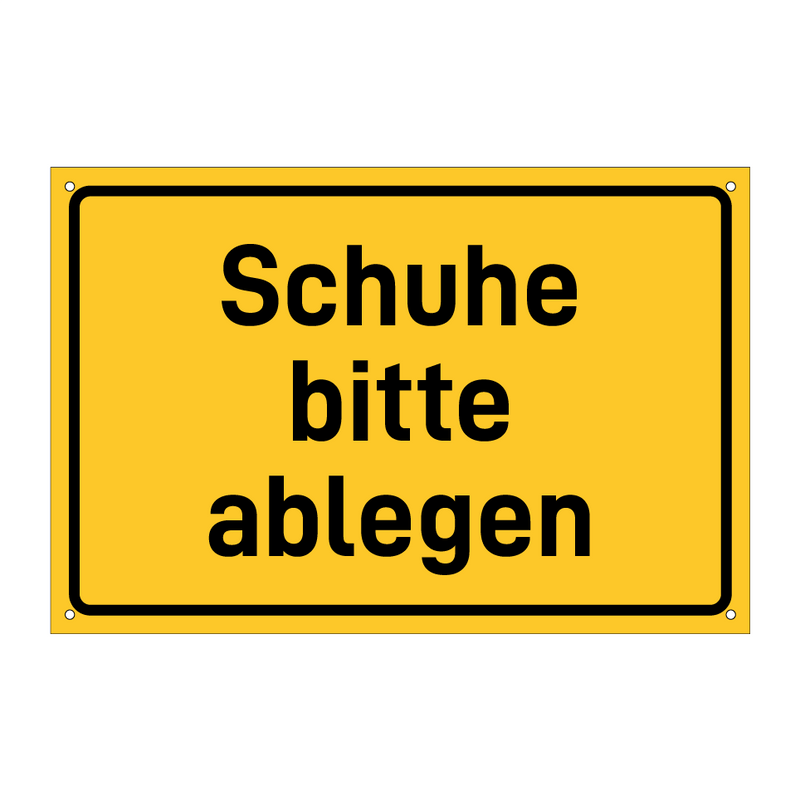Schuhe bitte ablegen