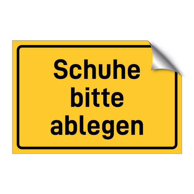 Schuhe bitte ablegen