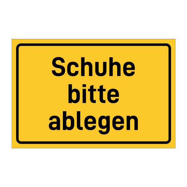 Schuhe bitte ablegen