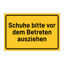 Schuhe bitte vor dem Betreten ausziehen