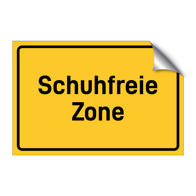 Schuhfreie Zone
