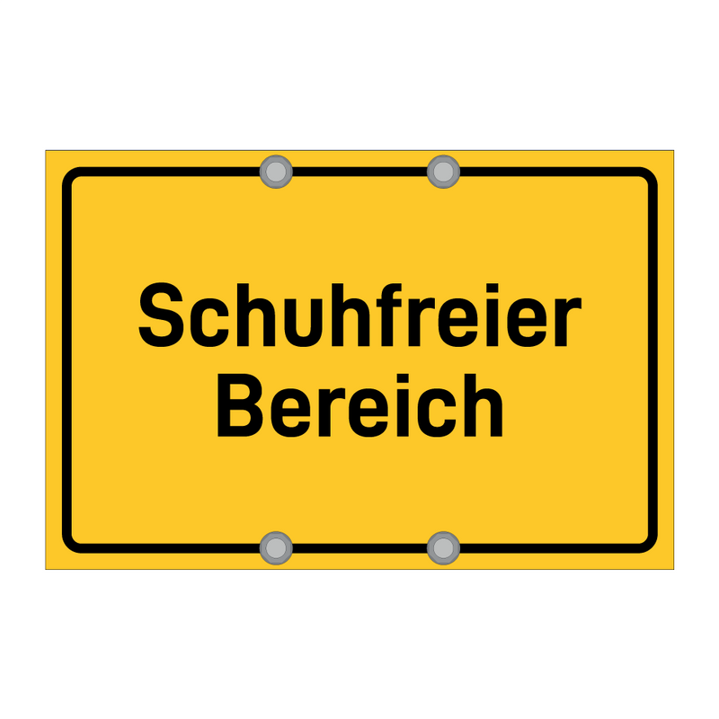 Schuhfreier Bereich