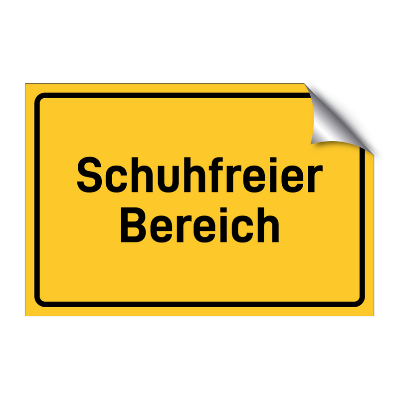 Schuhfreier Bereich