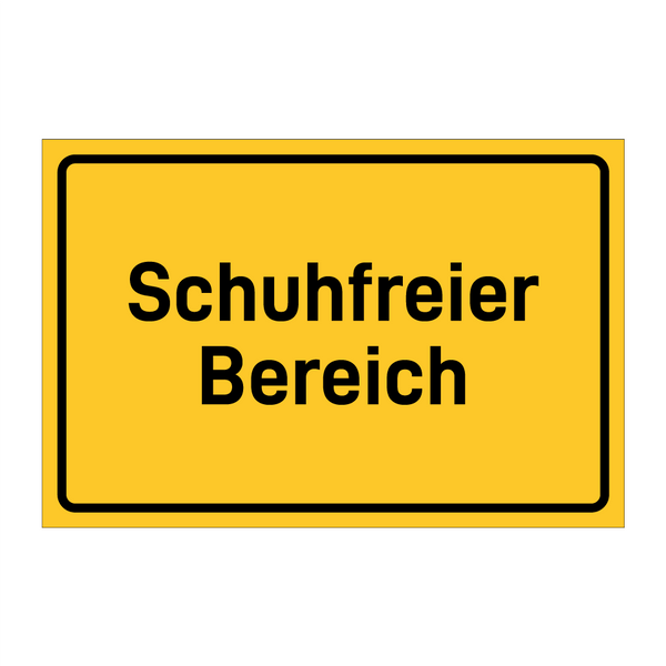 Schuhfreier Bereich