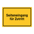 Seiteneingang für Zutritt