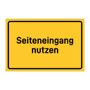 Seiteneingang nutzen