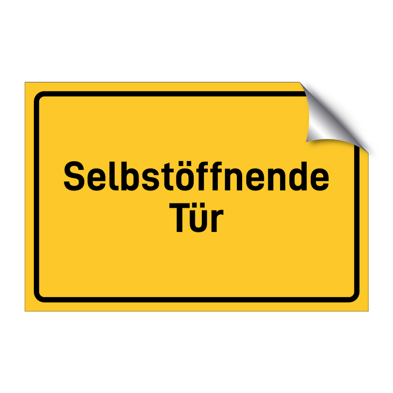 Selbstöffnende Tür