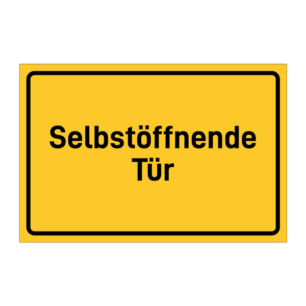 Selbstöffnende Tür