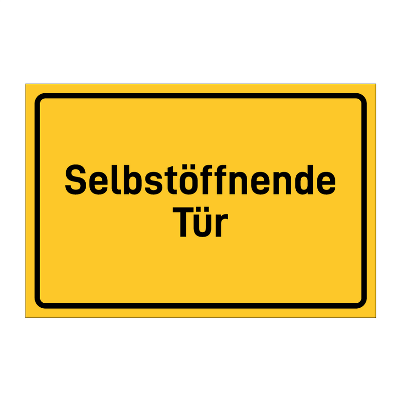 Selbstöffnende Tür