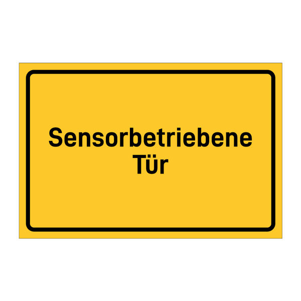 Sensorbetriebene Tür