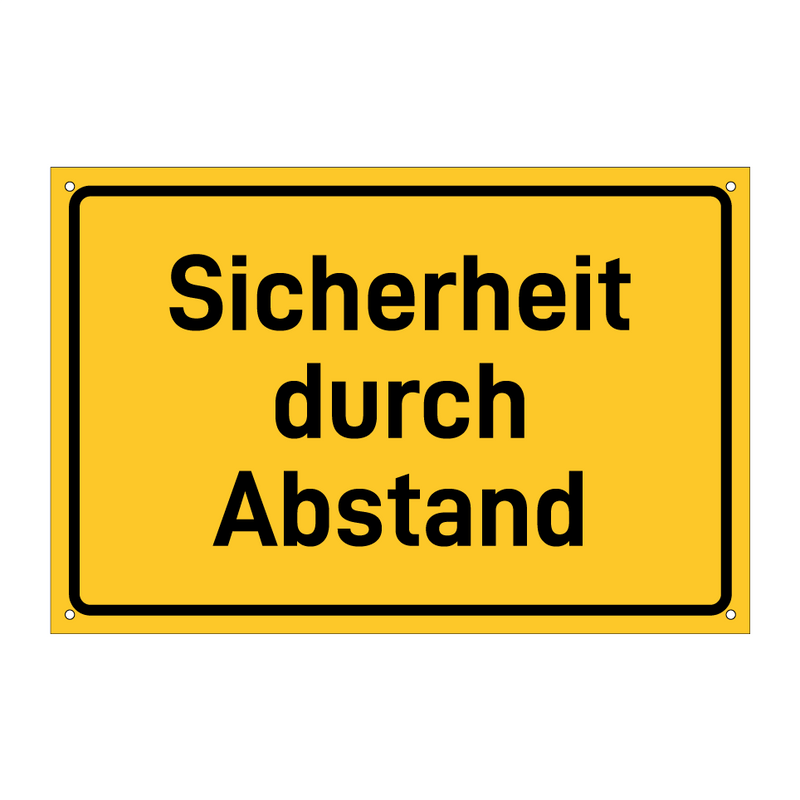 Sicherheit durch Abstand